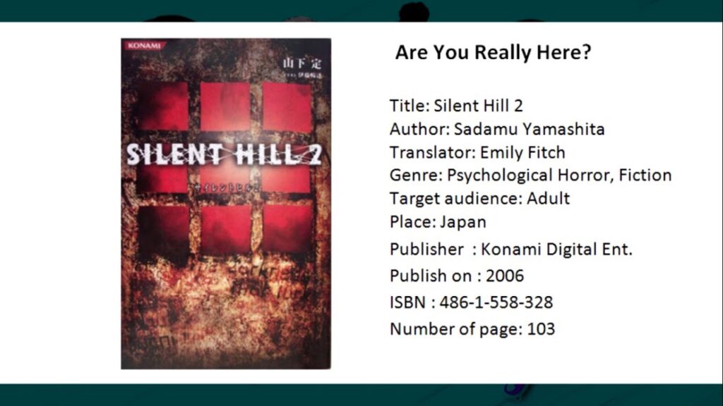 Silent Hill Retrospective Silent Hill novels 2