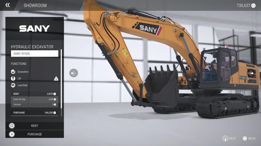 4a Construction Simulator SANY Pack review Medium Hydraulic Excavator