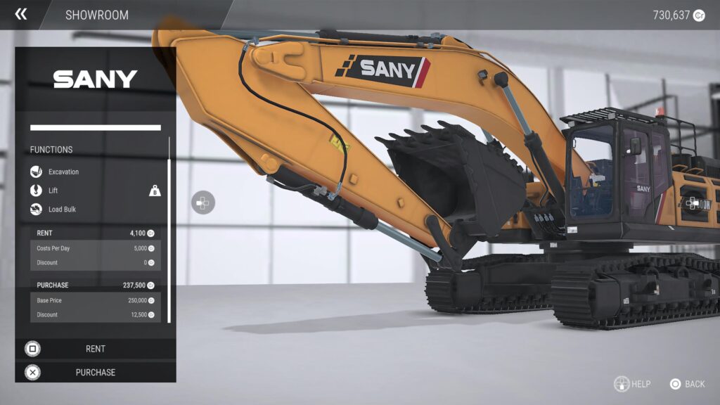 5a Construction Simulator SANY Pack review SY500H (Tier 4F) – Large Hydraulic Excavator