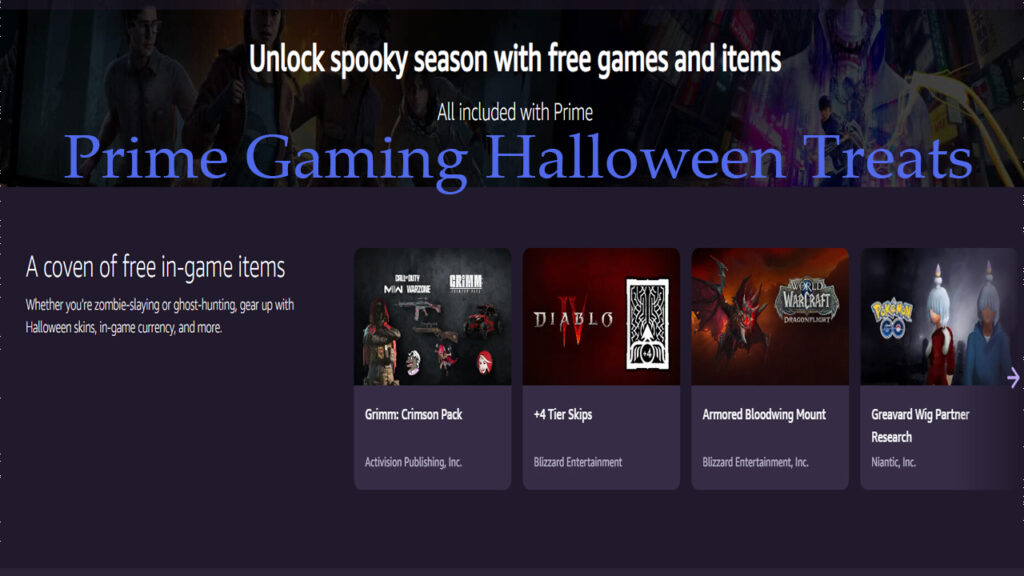 Prime Gaming Halloween 2023: Exclusive Loot, Spooky Rewards