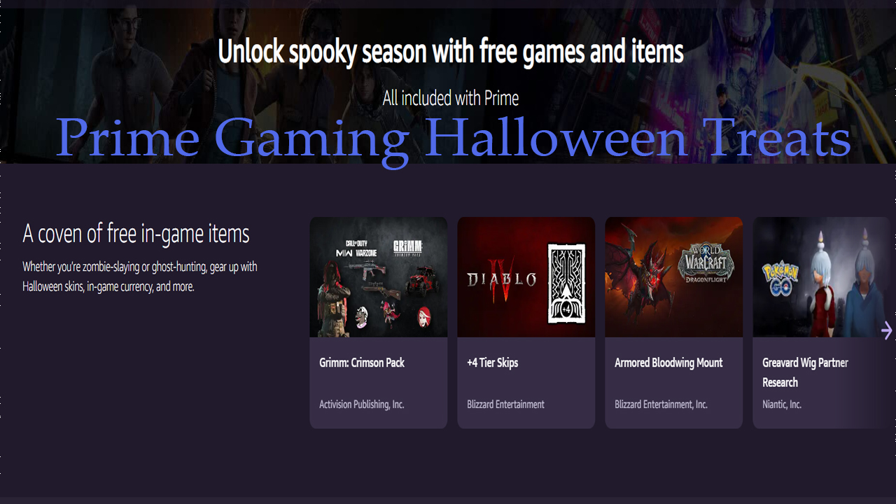 Prime Gaming Halloween 2023: Exclusive Loot, Spooky Rewards