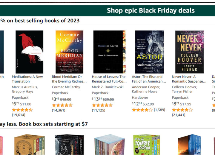 Check Out These Epic Amazon Black Friday Book Deals