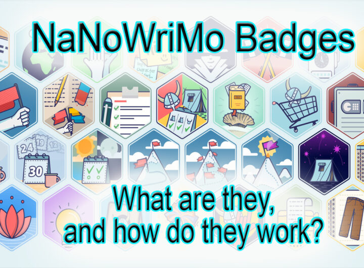 NaNoWriMo badges how they work