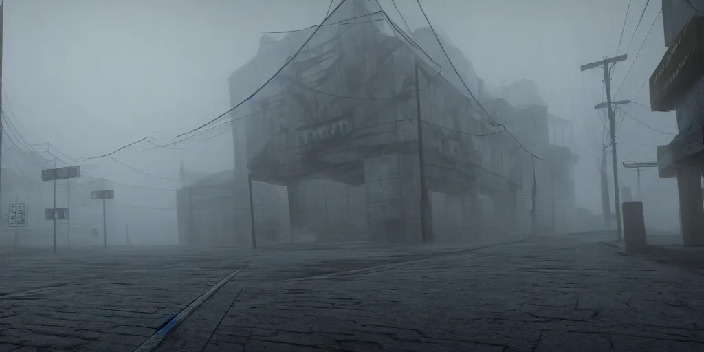 Silent Hill 2 Remake foggy street