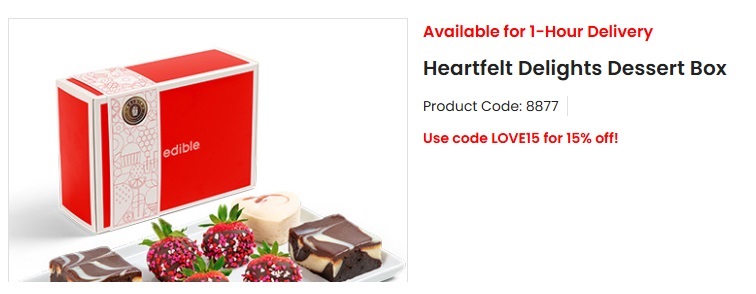 Edible Heartfelt Delights Dessert Box