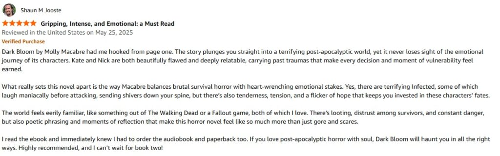 Dark Bloom Signed Copies Review 1