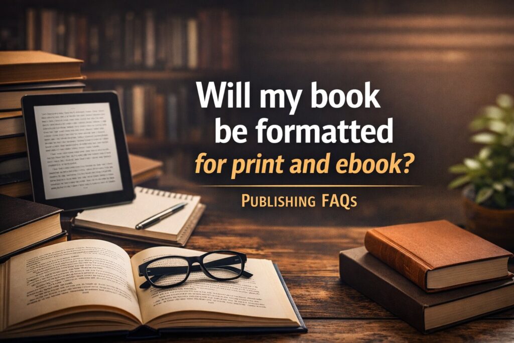 Will my book be formatted for print and ebook