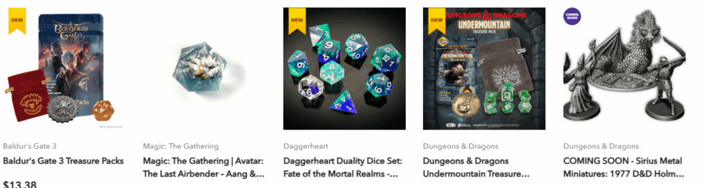 The Lord of the Rings tabletop accessories arrive with Sirius licensing deal