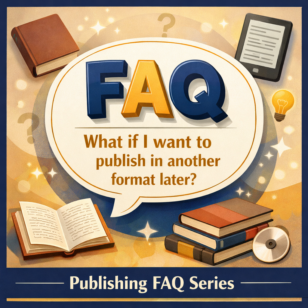 FAQ What if I want to publish in another format later