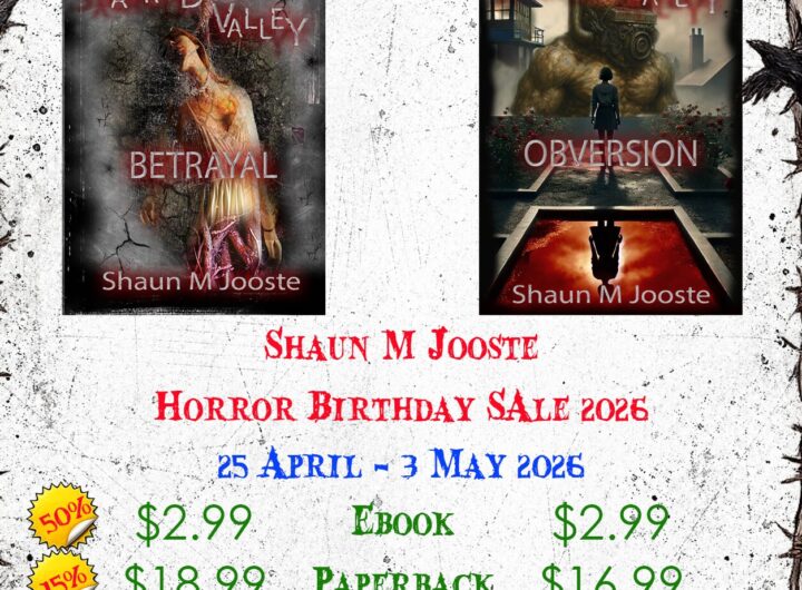 Shaun M Jooste Birthday Sale 2026 – Sacred Valley Horror Novels Discounted