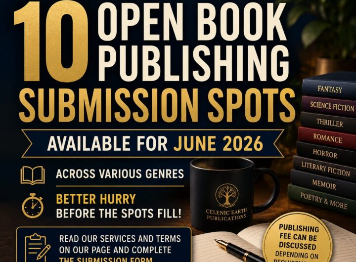 10 Open Publishing Submission Spots Available for June 2026