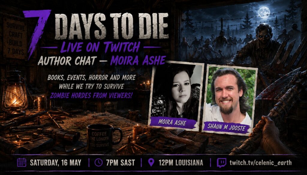 Join Moira Ashe and I for a Livestream Author Chat This Weekend