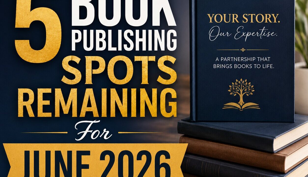 5 Book Publishing Spots Remaining For June 2026