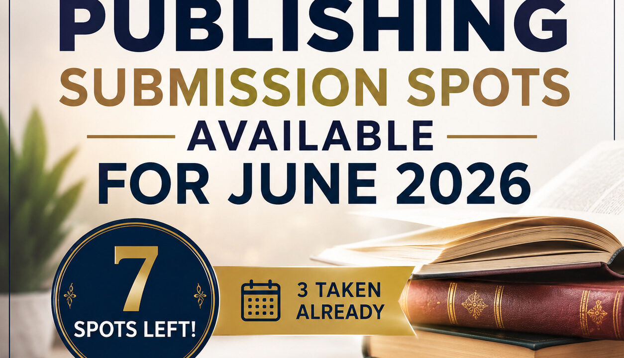 7 Book Publishing Submission Spots Available for June 2026