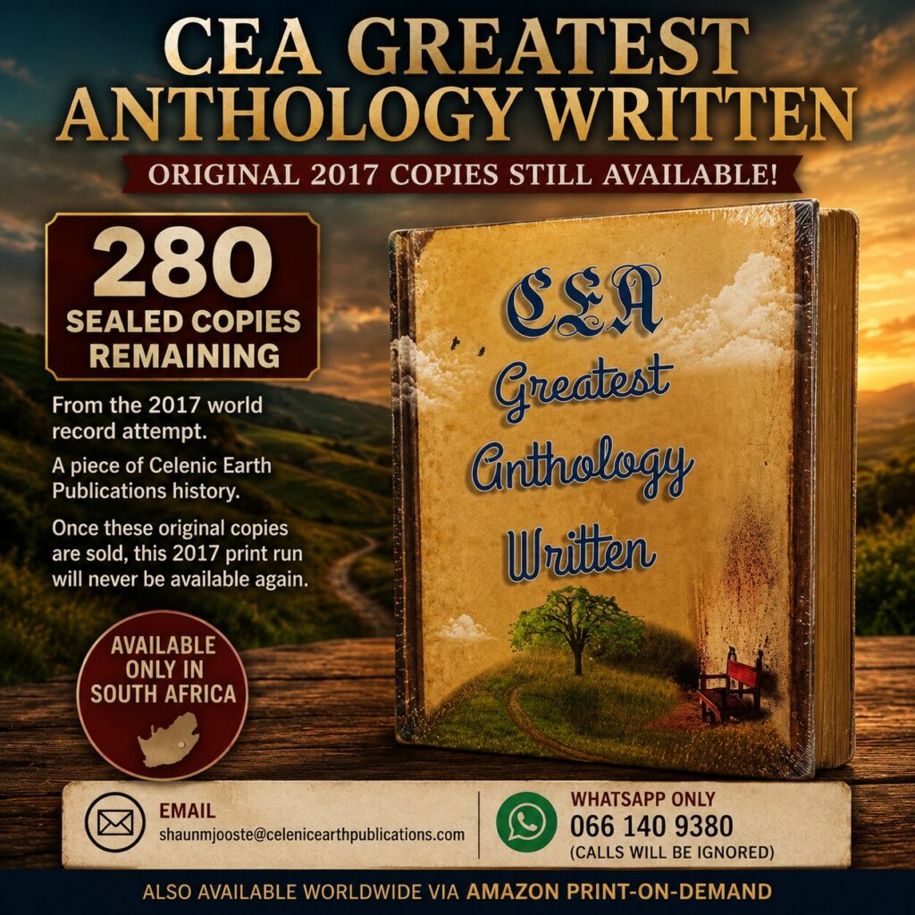 CEA Greatest Anthology Written Original 2017 Copies Still Available in South Africa