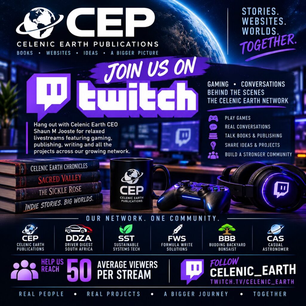 Celenic Earth CEO Shaun M Jooste on Twitch