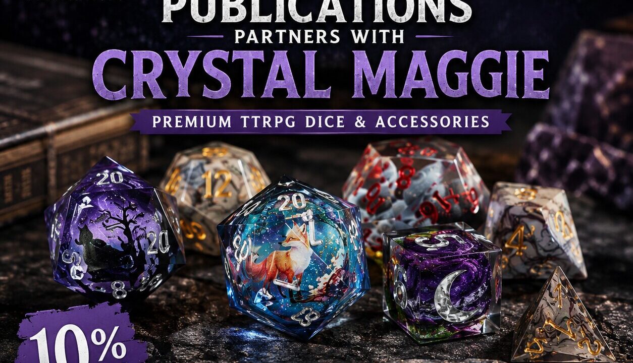 Celenic Earth Publications Partners with Crystal Maggie for TTRPG Dice
