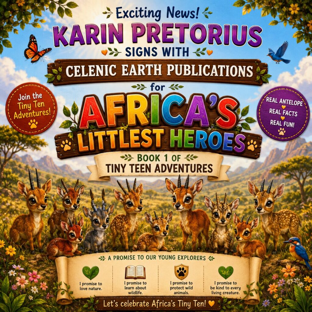 Karin Pretorius Signs with Celenic Earth Publications for Africa's Littlest Heroes
