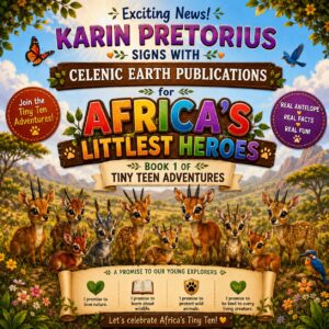 Karin Pretorius Signs with Celenic Earth Publications for Africa's Littlest Heroes